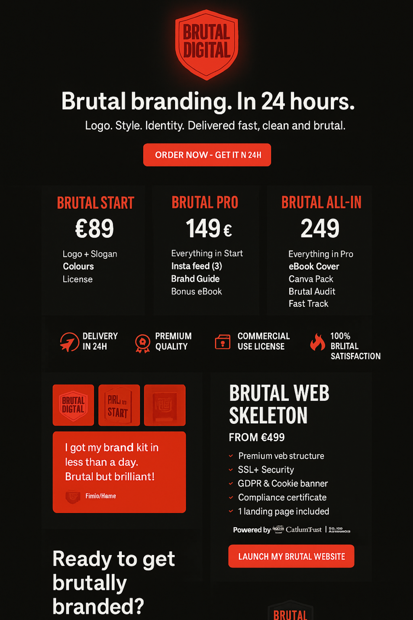 BrutalDigital branding visual